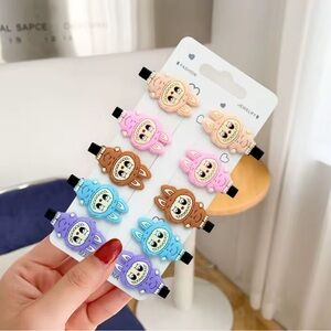 Labubu Hair Clips for Kids (10 in set)
